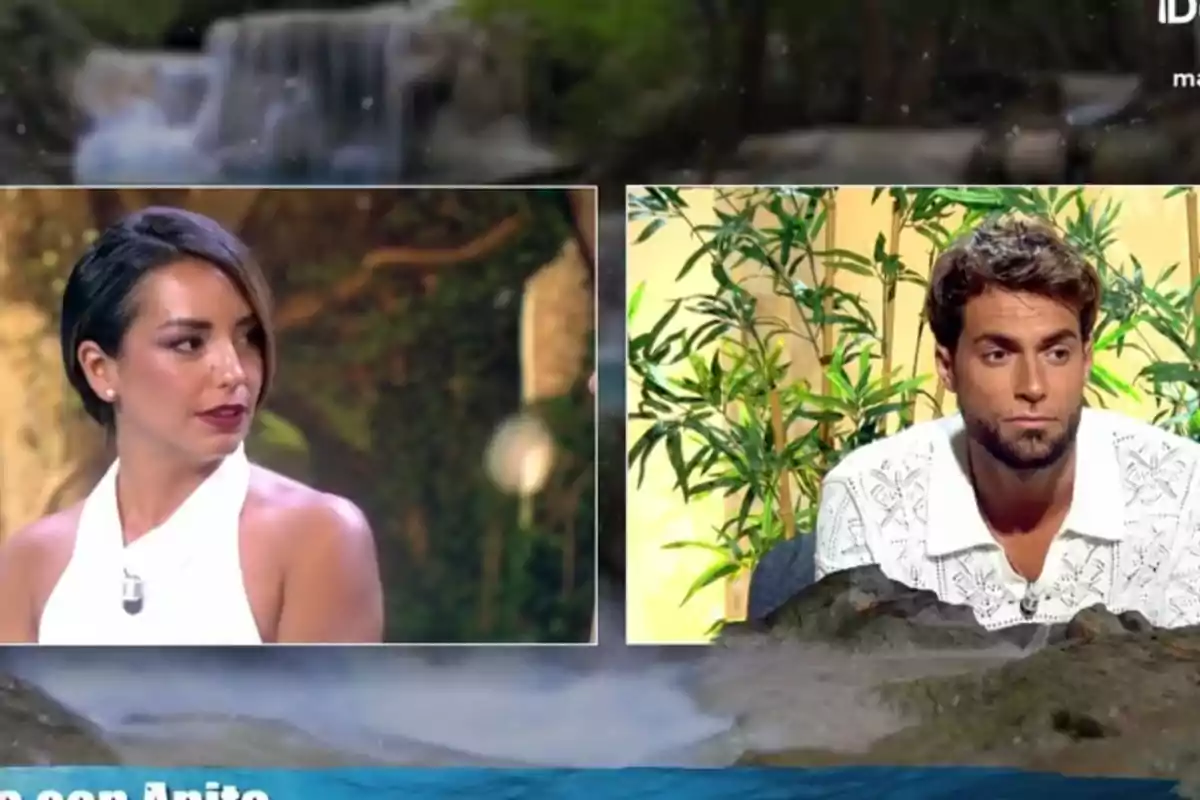Anita y Montoya aparecen en una videollamada en un programa de televisión, una mujer con cabello corto y oscuro a la izquierda y un hombre con barba y camisa blanca a la derecha, ambos con expresiones serias. Anita y Montoya aparecen en una videollamada en un programa de televisión, una mujer con cabello corto y oscuro a la izquierda y un hombre con barba y camisa blanca a la derecha, ambos con expresiones serias.