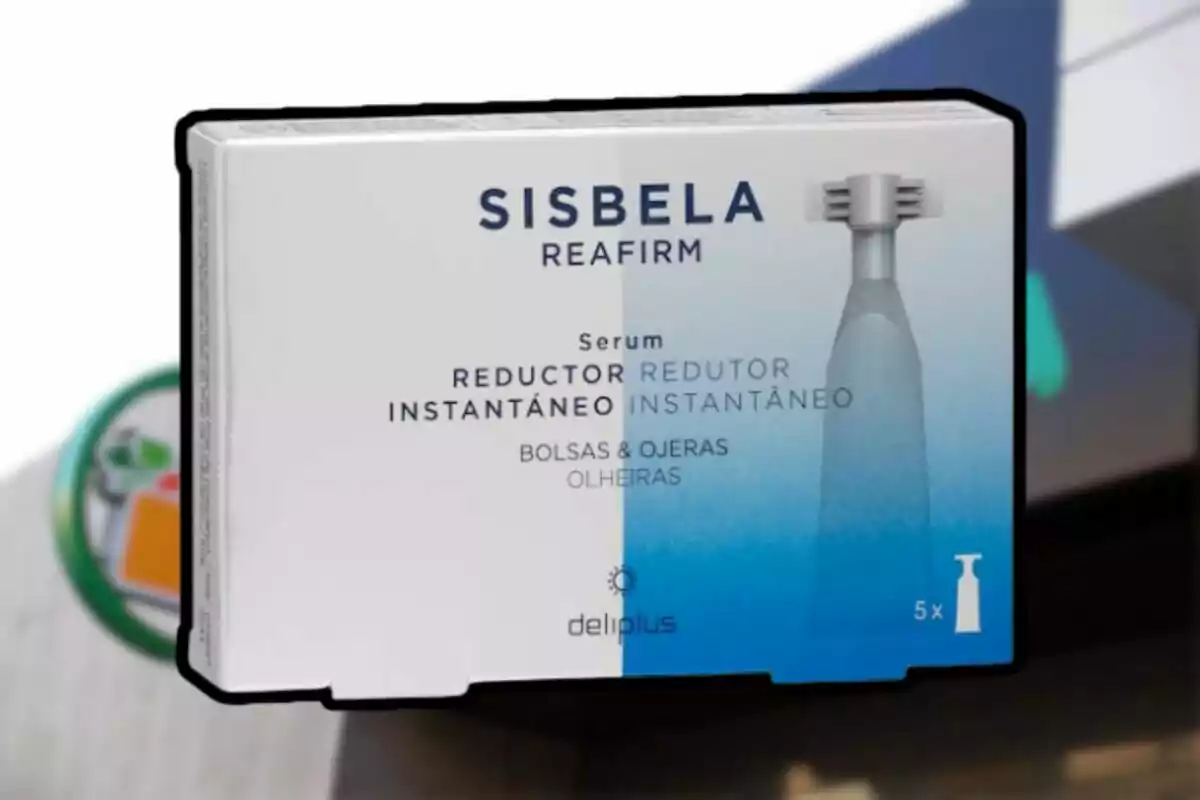 Caja de serum reafirmante Sisbela Reductor Instantáneo de Deliplus para bolsas y ojeras Caja de serum reafirmante Sisbela Reductor Instantáneo de Deliplus para bolsas y ojeras