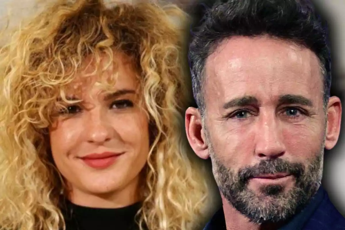 Montaje de fotos de primer plano de Sheila Casas y Álvaro Muñoz Escassi, ambos con rostro neutro y mirando a la cámara.
