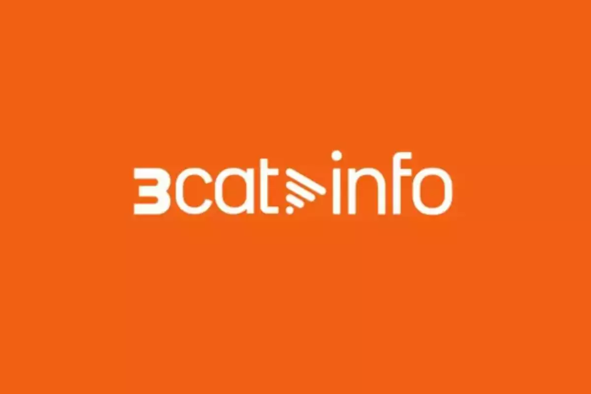 Logo de 3cat info en letras blancas sobre fondo naranja Logo de 3cat info en letras blancas sobre fondo naranja