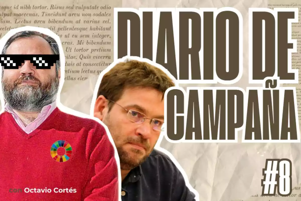 Carátula del diario de campaña con Octavio Cortés y Albano Dante Fachin