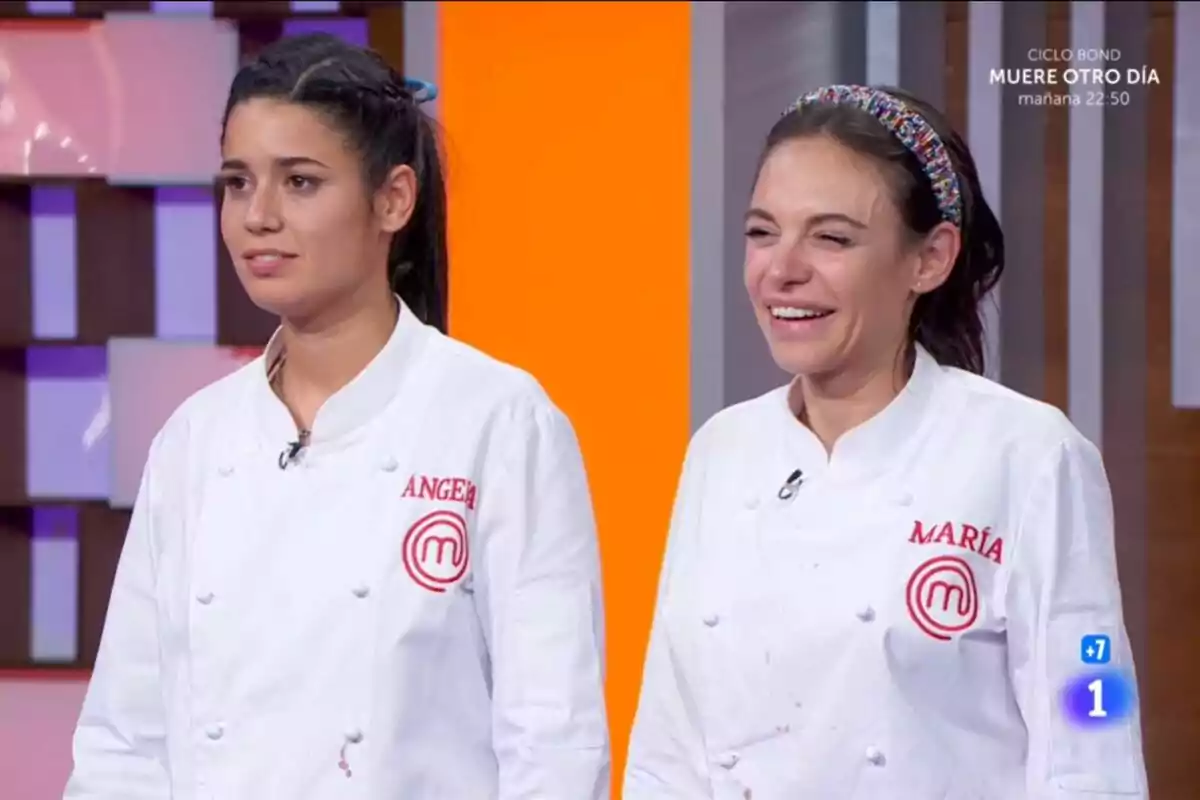 Captura de Ángela y María en la final de MasterChef en La 1