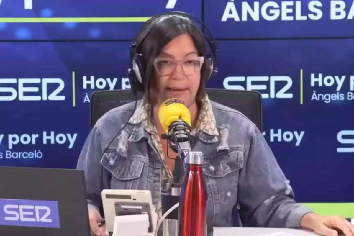 Imagen de Àngels Barceló en 'Hoy por Hoy' Imagen de Àngels Barceló en 'Hoy por Hoy'