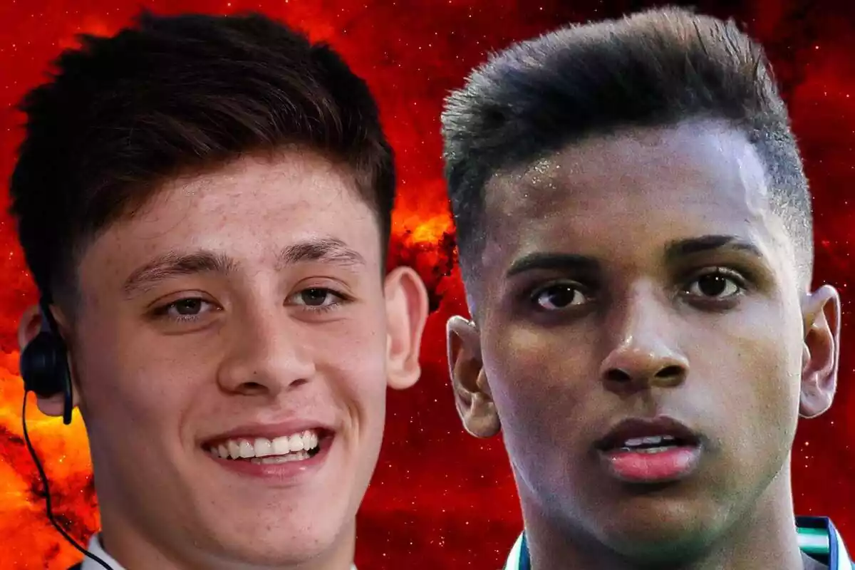 Montaje de Arda Güler y Rodrygo Montaje de Arda Güler y Rodrygo