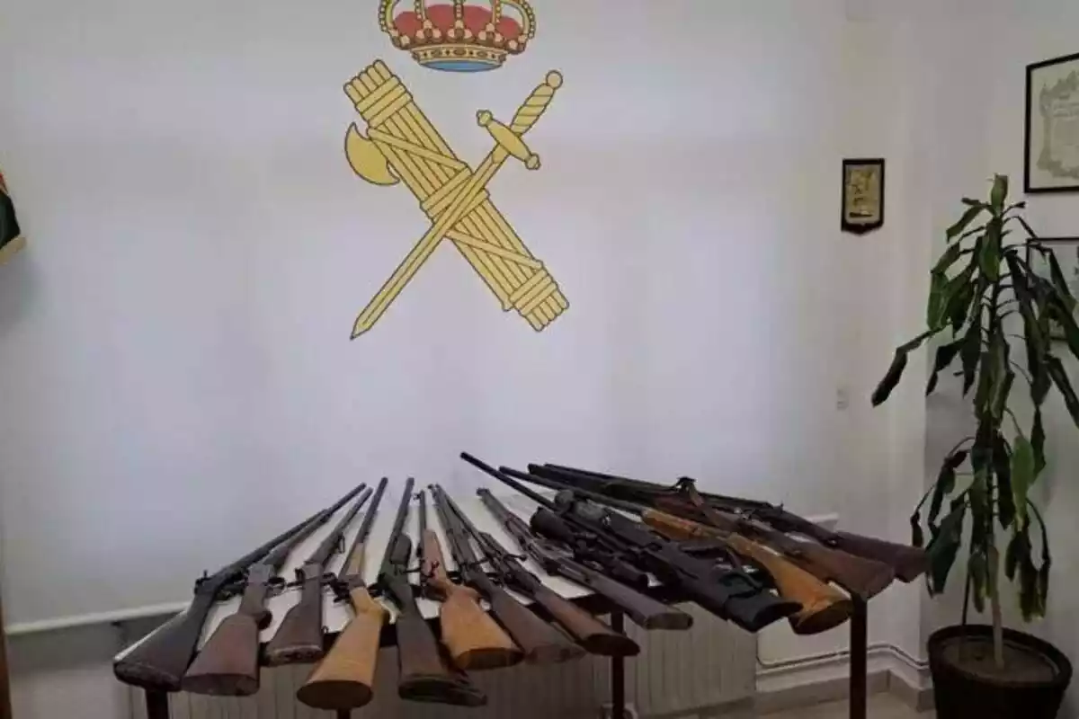Armas requisadas en Lugo