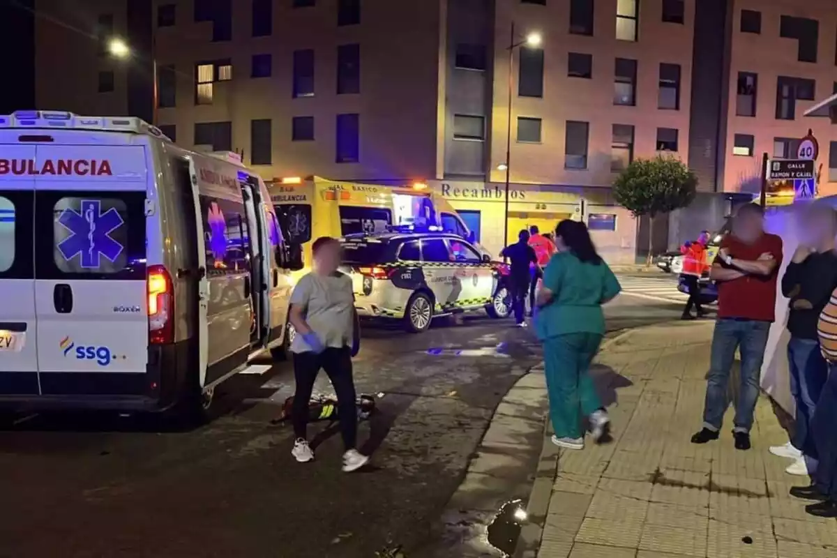 Lugar del accidente a sanitarios de Haro, La Rioja