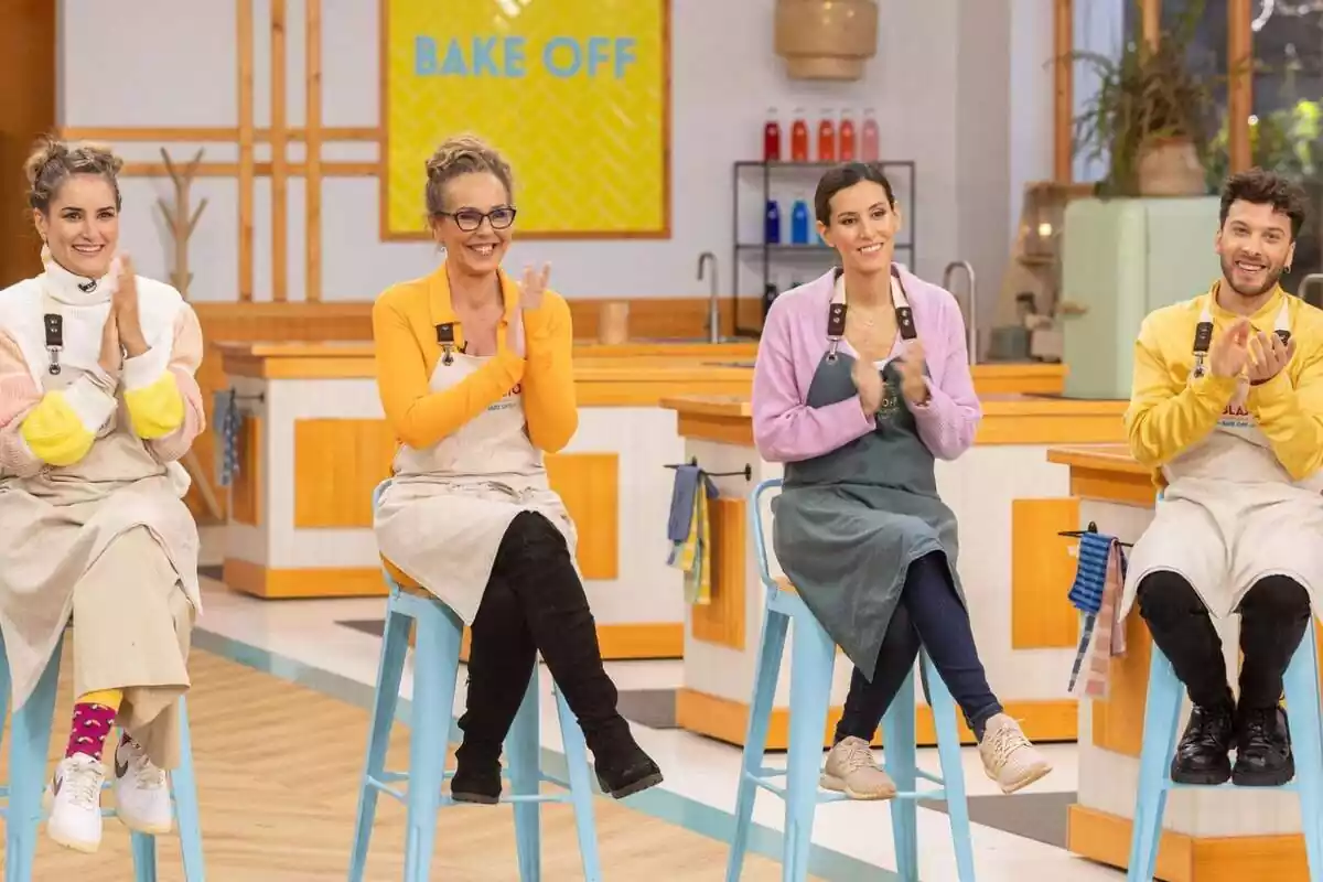 Fotografía de Alba Carrillo, Ana Boyer, Blas Cantó y Rocío Carrasco como finalistas de Bake Off: famosos al horno en La 1