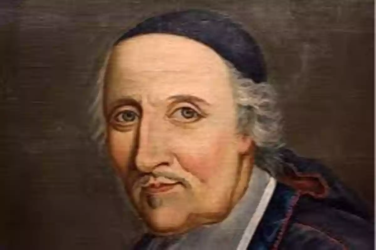 Retrato de un hombre con cabello canoso y gorro oscuro en un fondo marrón. Retrato de un hombre con cabello canoso y gorro oscuro en un fondo marrón.