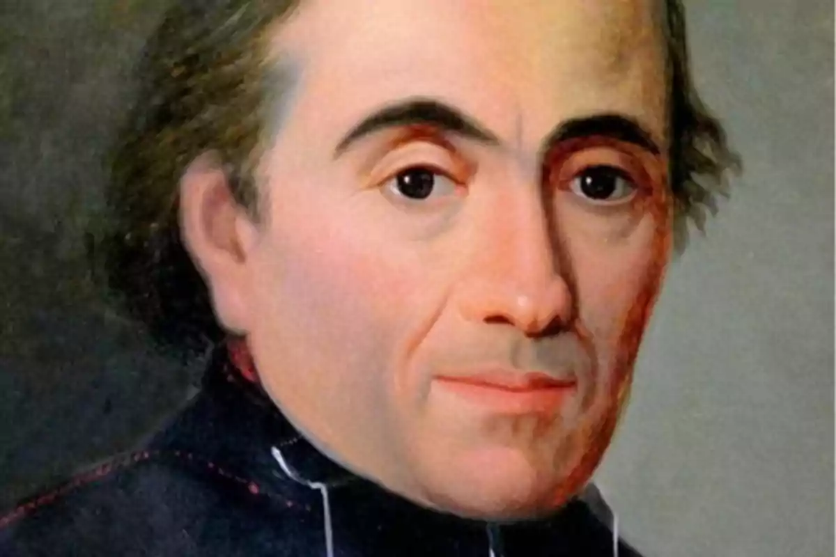 Retrato de un hombre con cabello castaño y expresión seria vestido con ropa oscura. Retrato de un hombre con cabello castaño y expresión seria vestido con ropa oscura.