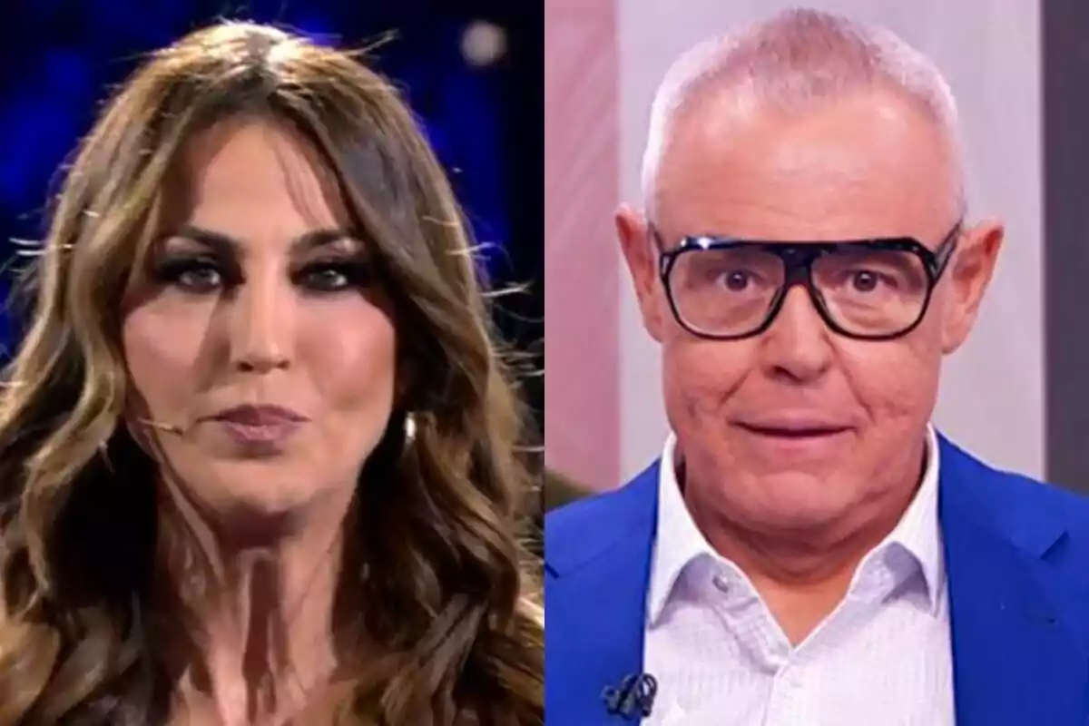 Dos personas en primer plano, Beatriz Archidona de cabello largo y ondulado a la izquierda y Jordi González con gafas grandes y cabello corto a la derecha