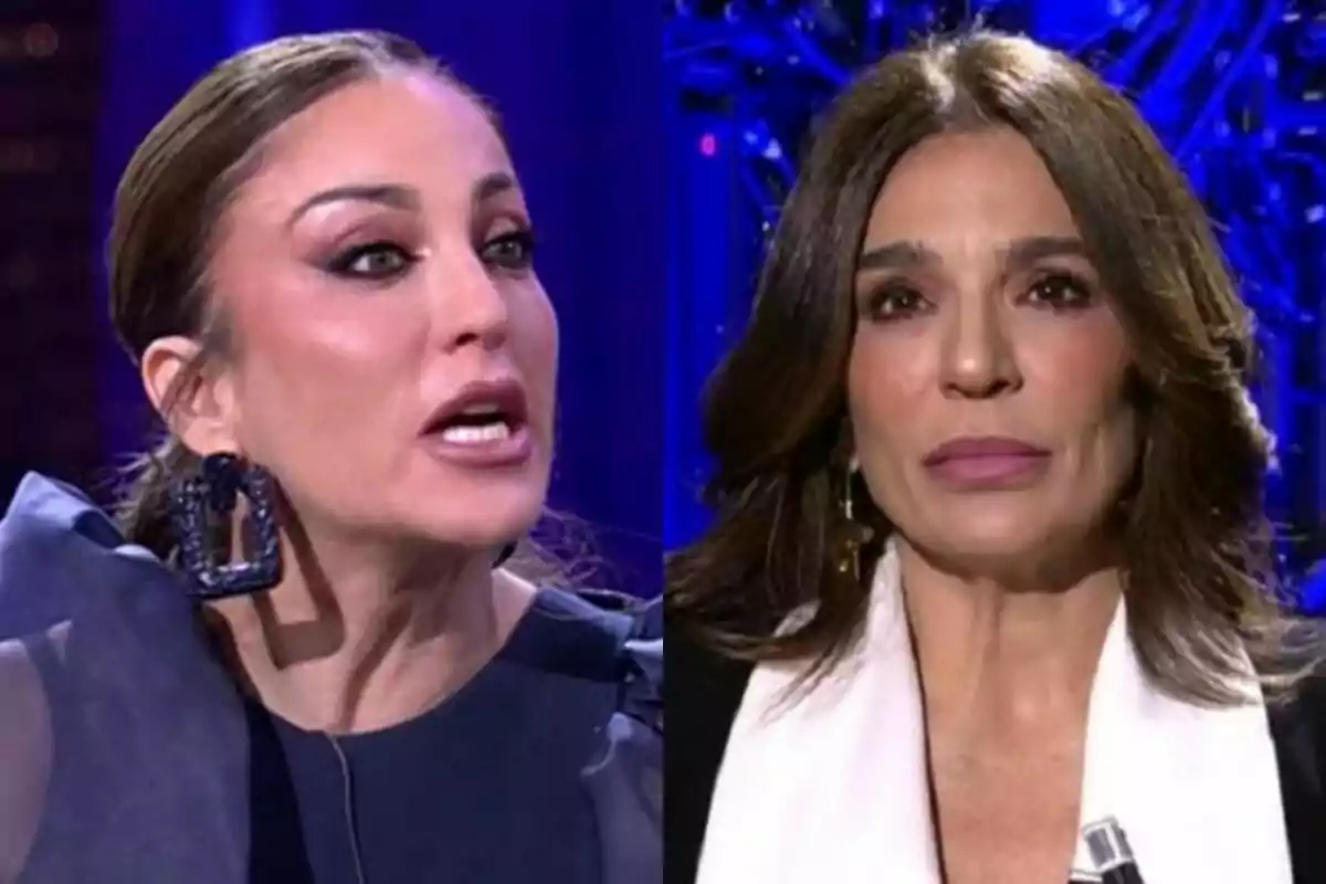 Dos mujeres en De Viernes, Beatriz Archidona está hablando con expresión intensa mientras Raquel Bollo con una expresión seria.