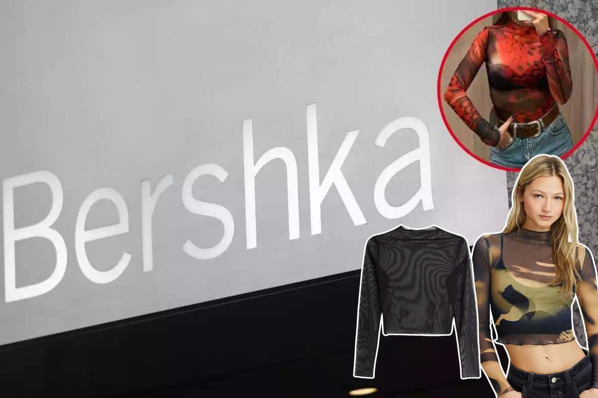 Camiseta tul bershka sale