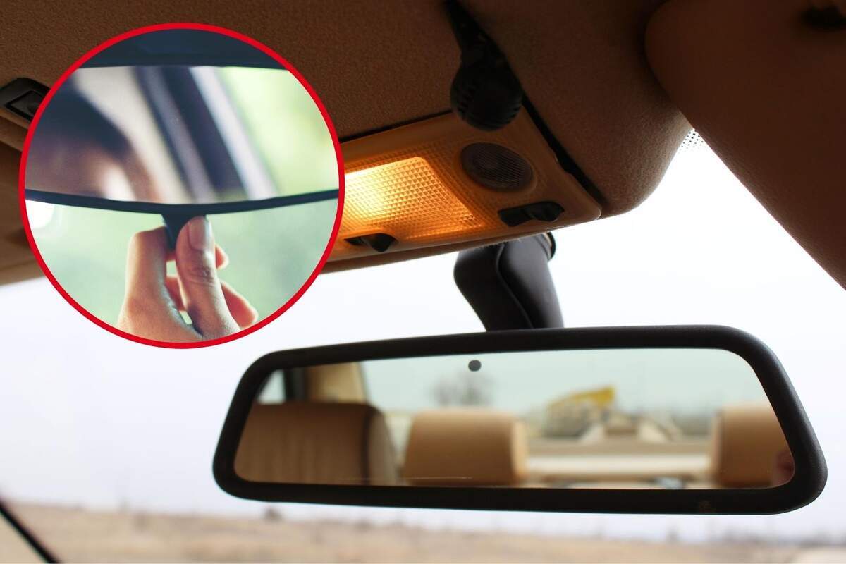 Cómo se puede evitar el deslumbramiento en el espejo retrovisor interior?