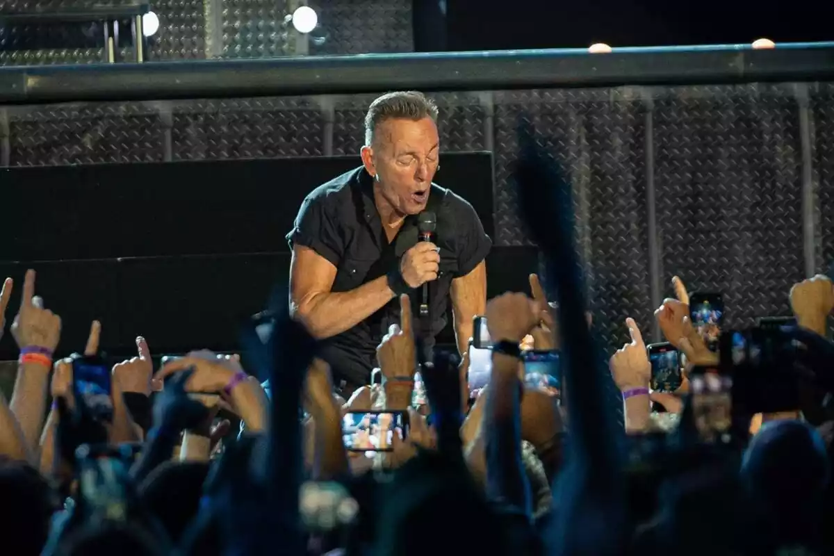 Imagen de Bruce Springsteen durante un concierto en Barcelona en 2023