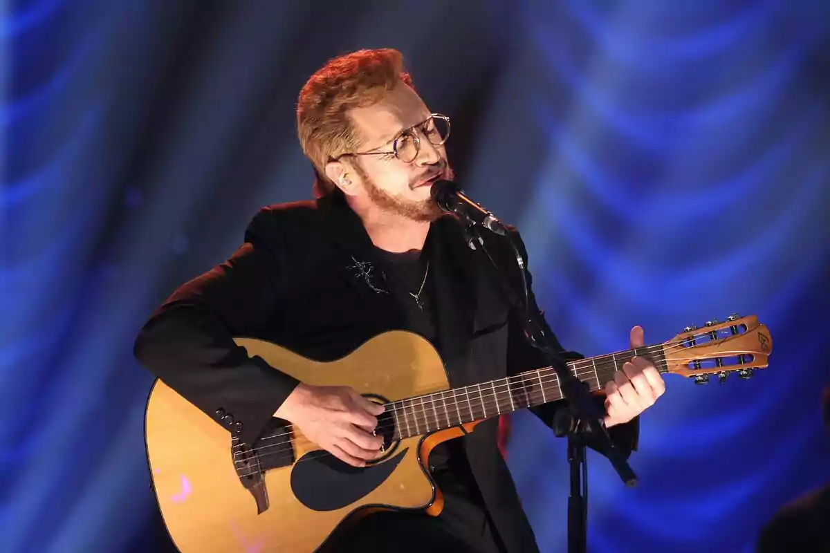 Fotografía de David Bustamante en la gala 8 de Tu Cara Me Suena