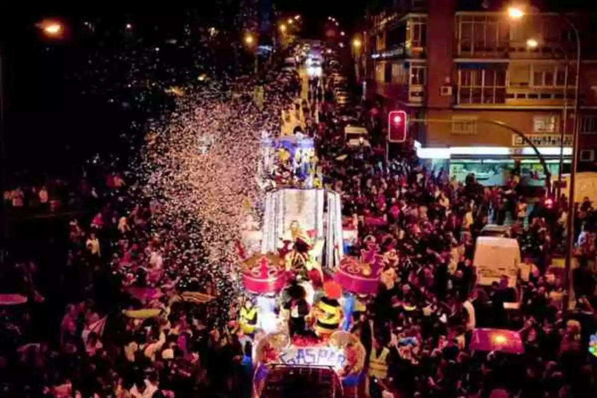 Reyes magos en la cabalgata