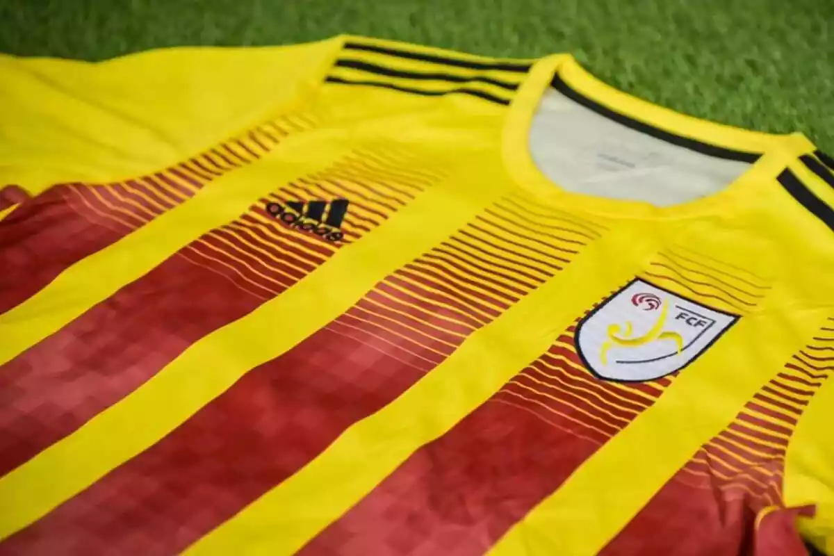 La camiseta de la Selección Catalana de Fútbol