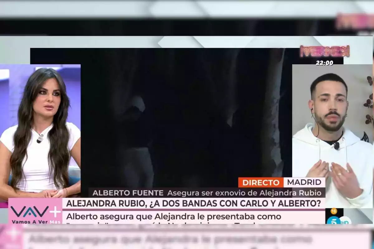 Alexia Rivas y Alberto, exnovio de Alejandra Rubio, en 'Vamos a ver' Alexia Rivas y Alberto, exnovio de Alejandra Rubio, en 'Vamos a ver'