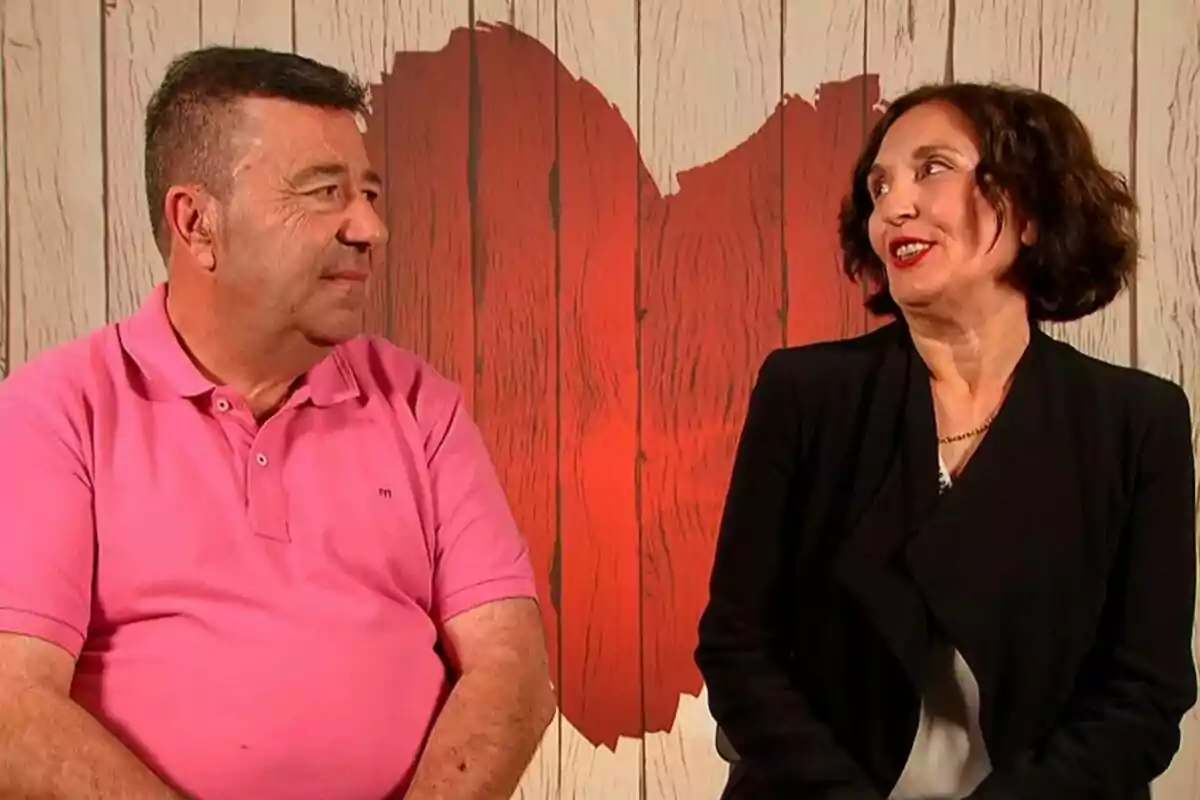 Captura de Antonio y Lucía en la decisión final de 'First Dates'