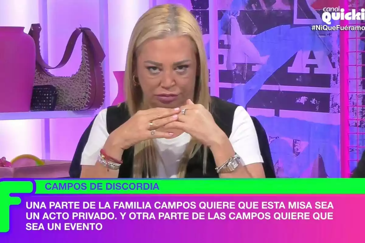 Captura de Belén Esteban muy molesta en 'Ni que fuéramos'