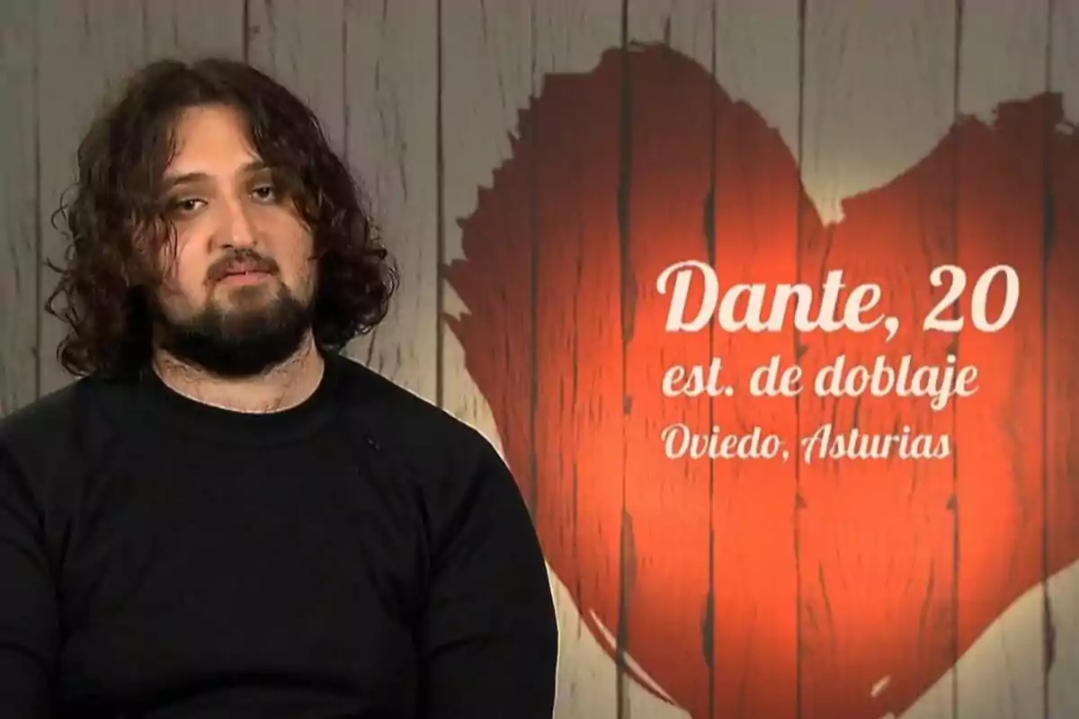 Captura de Dante en 'First Dates'