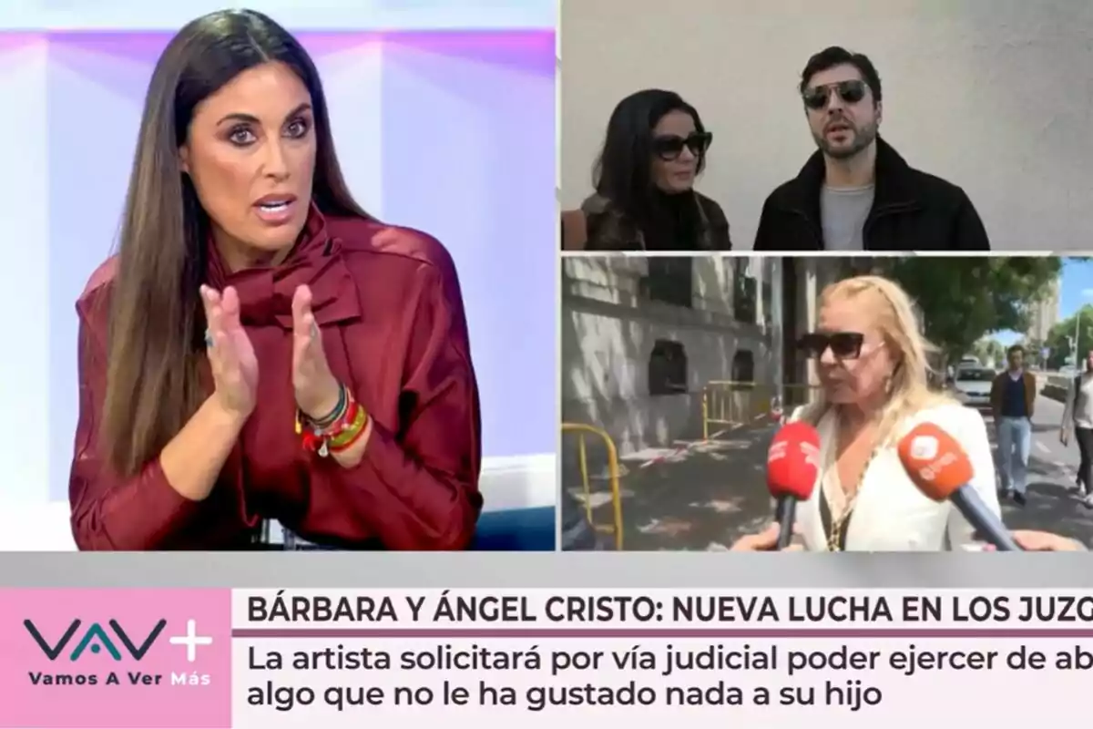 Captura de Isabel Rábago hablando de Ángel Cristo Jr en 'Vamos a ver'