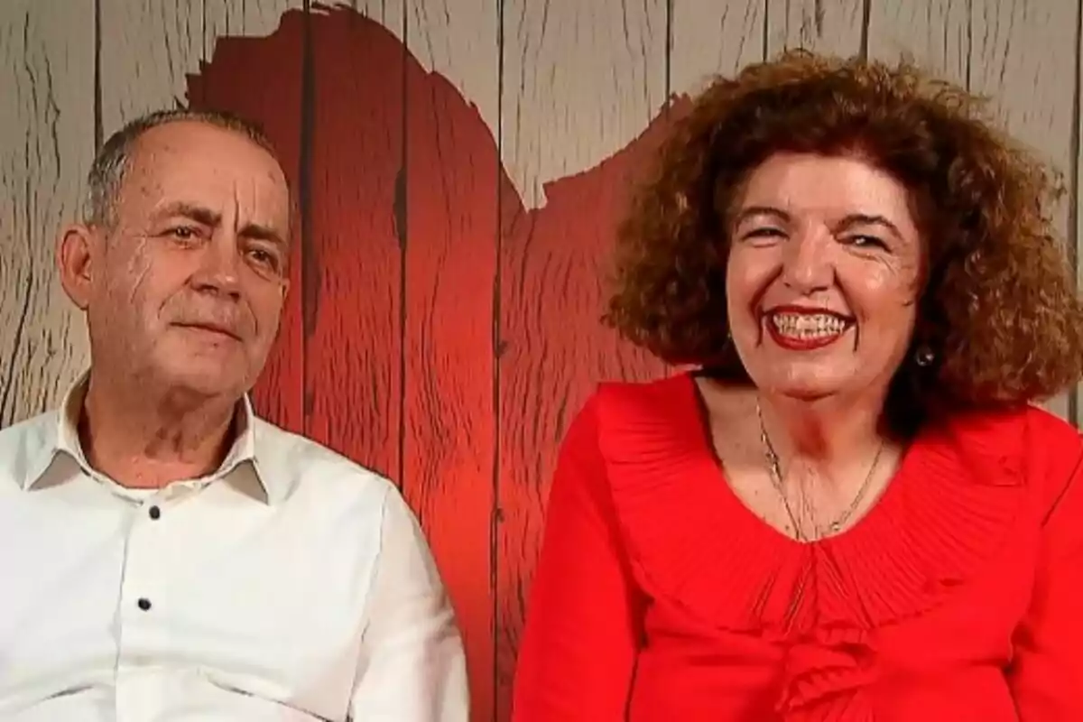 Captura de José y Conchi en la decisión final de 'First Dates'