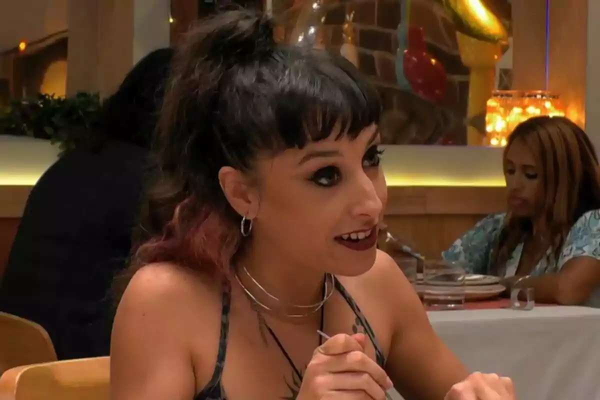 Captura de Katia en 'First Dates'