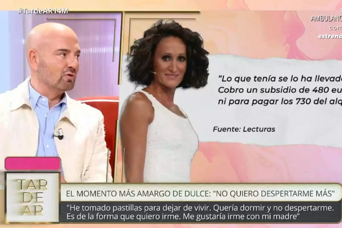 Captura de Luis Pliego hablando de Dulce Delapiedra en 'TardeAR' Captura de Luis Pliego hablando de Dulce Delapiedra en 'TardeAR'