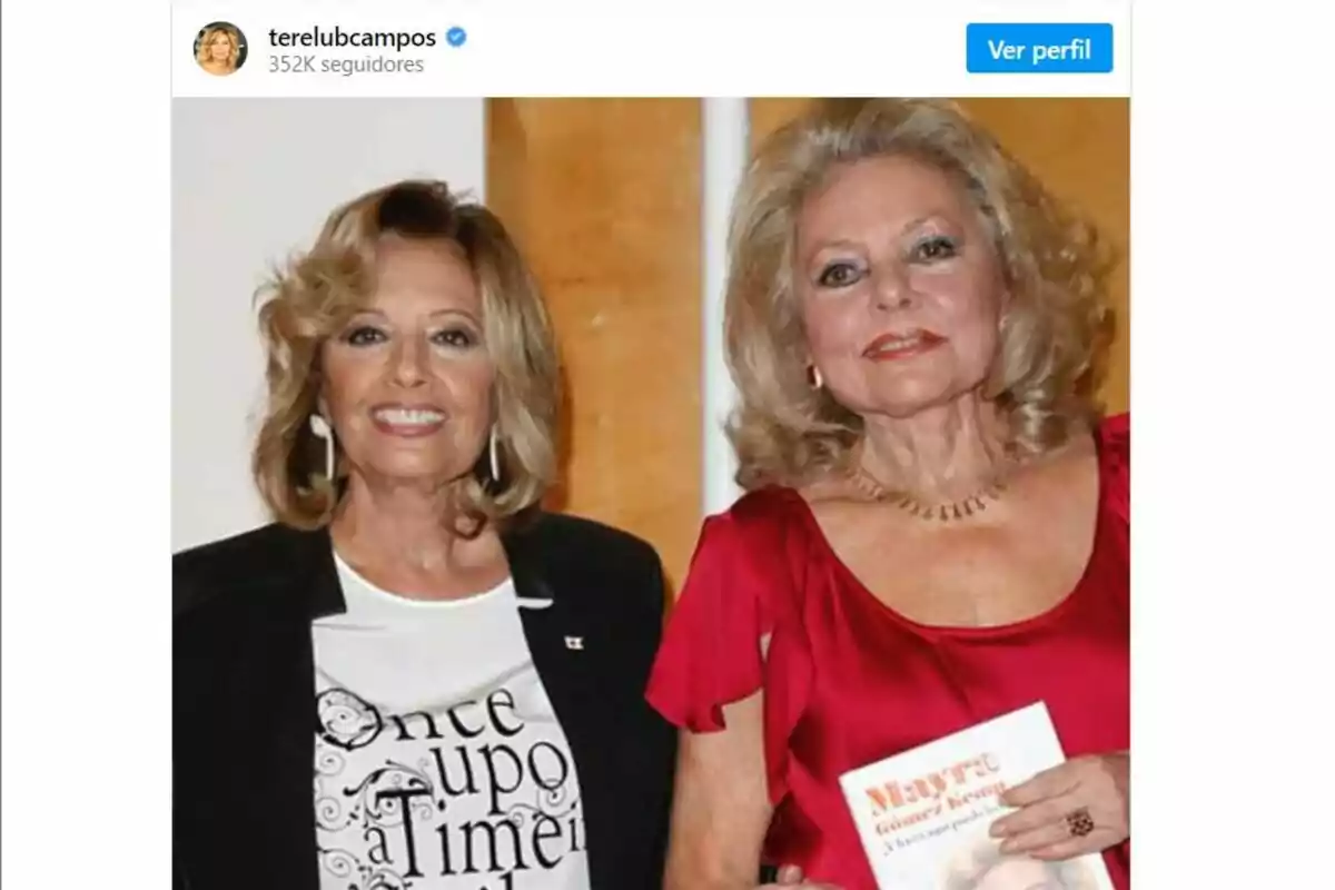 Captura de María Teresa Campos y Mayra Gómez Kemp en el Instagram de Terelu Campos