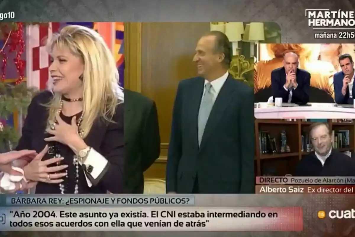 Captura de Nacho Abad hablando de Bárbara Rey y el Rey Emérito en 'Código 10'