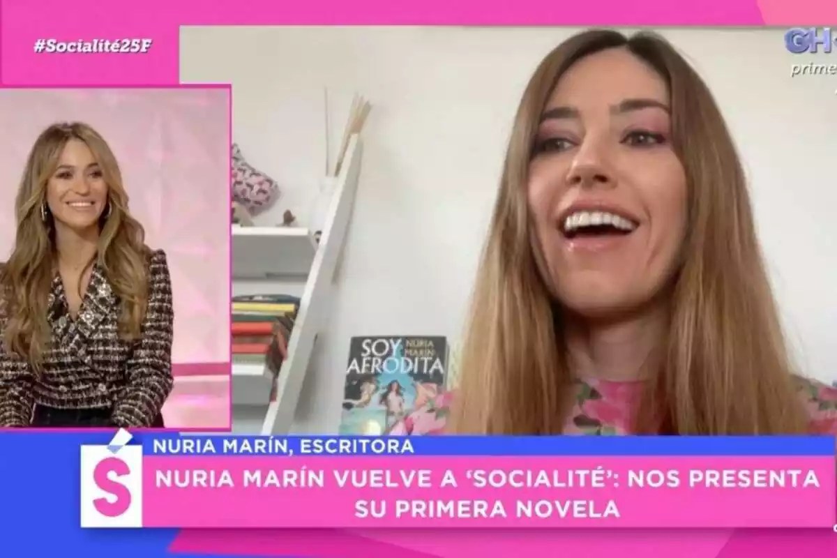 Captura de Núria Marín presentando su libro en 'Socialité' Captura de Núria Marín presentando su libro en 'Socialité'