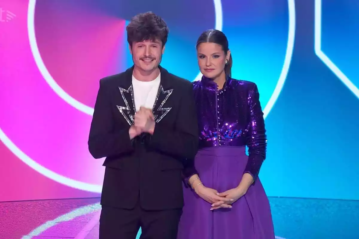 Captura de Miki Núñez y Marta Torné presentando 'Eufòria' durante la primera gala del programa