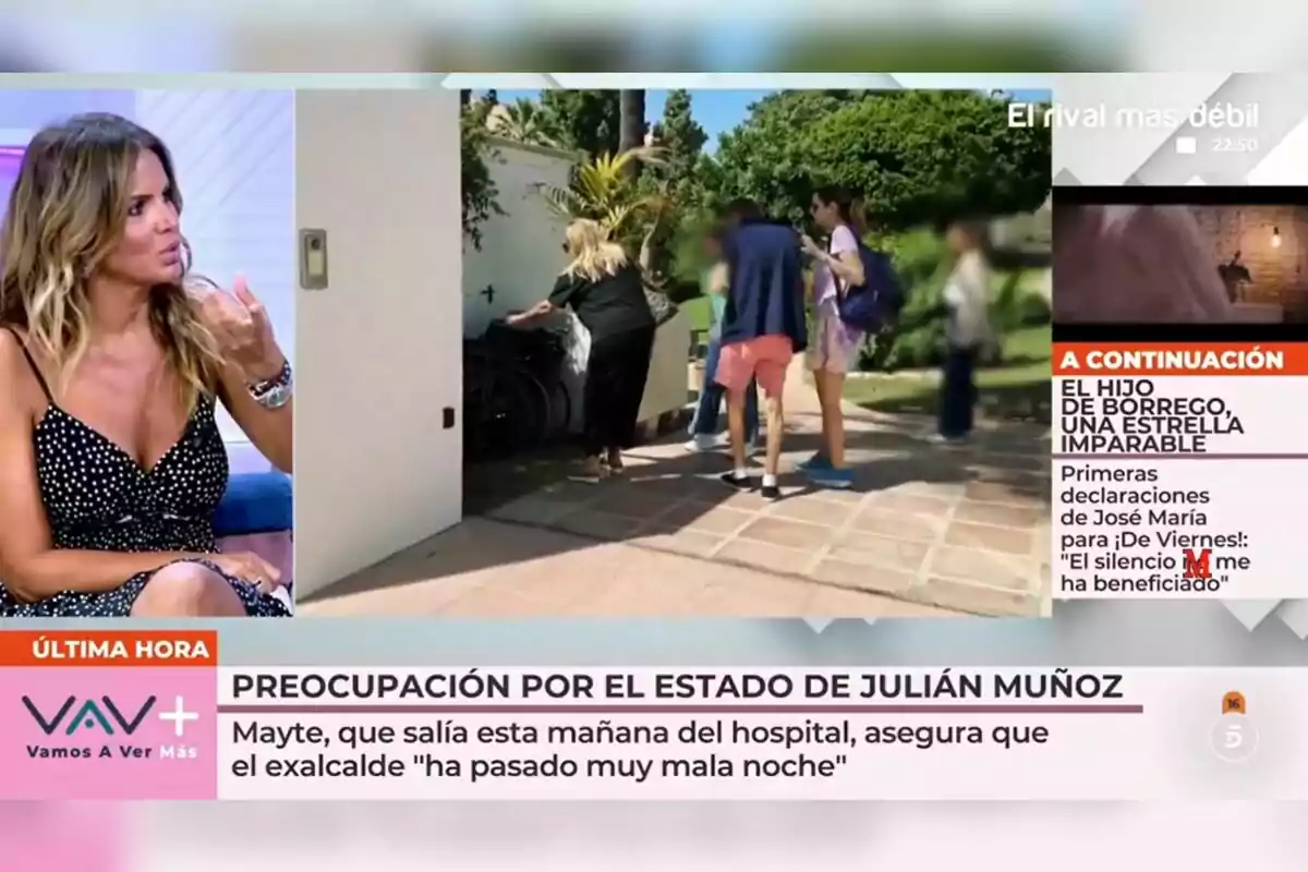 Captura de pantalla del programa 'Vamos a ver' con el rótulo : Captura de pantalla del programa 'Vamos a ver' con el rótulo :