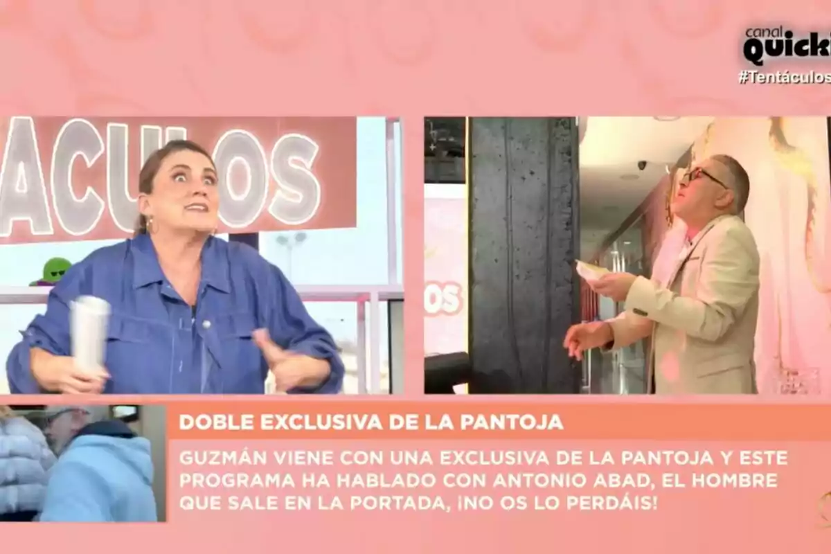 Carlota Corredera y Kiko Hernández discuten animadamente en 'Tentáculos' con un rótulo que anuncia una exclusiva sobre la Pantoja Carlota Corredera y Kiko Hernández discuten animadamente en 'Tentáculos' con un rótulo que anuncia una exclusiva sobre la Pantoja