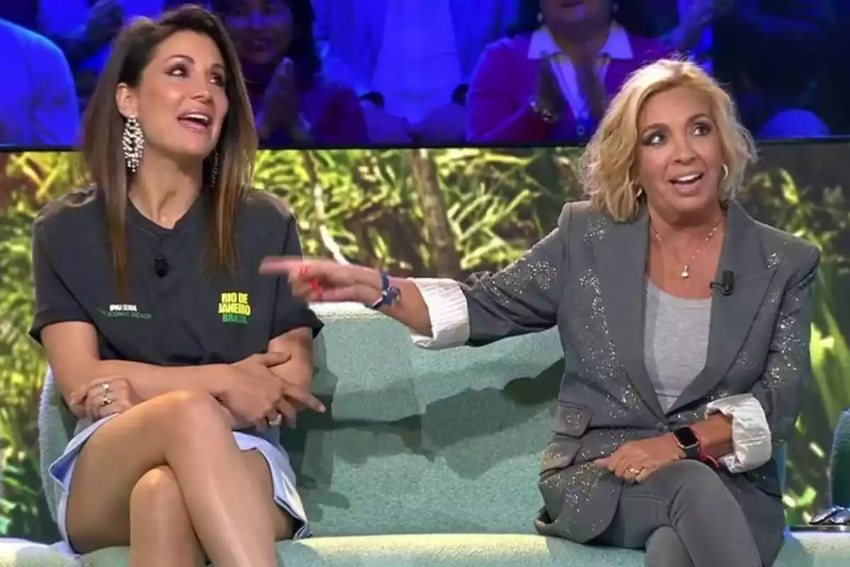 Captura de Nagore Robles y Carmen Borrego en su reencuentro en Supervivientes: Tierra de Nadie