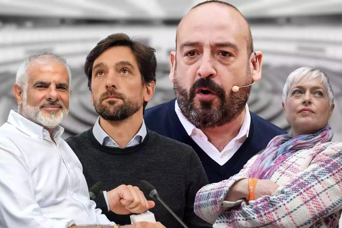 Montaje con planos medios de Carlos Carrizosa, Adrán Vázquez, Jordi Cañas y Anna Grau