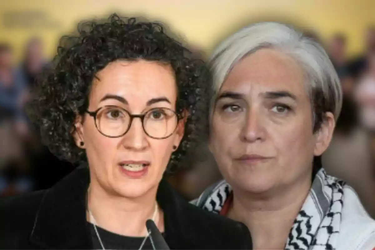 Dos mujeres con cabello corto, una con gafas y cabello rizado oscuro y la otra con cabello canoso y liso, en un fondo desenfocado.