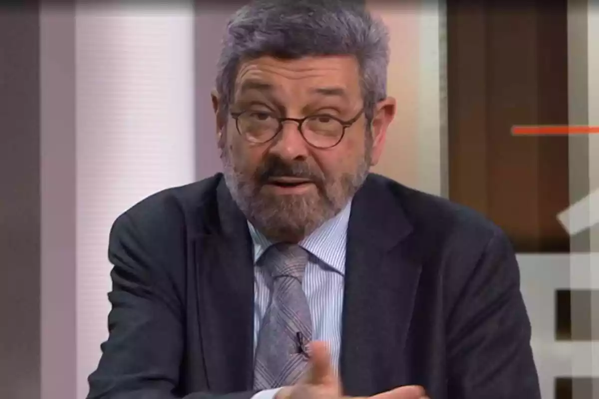 Imagen de Joan B. Culla, historiador catalán, en TV3