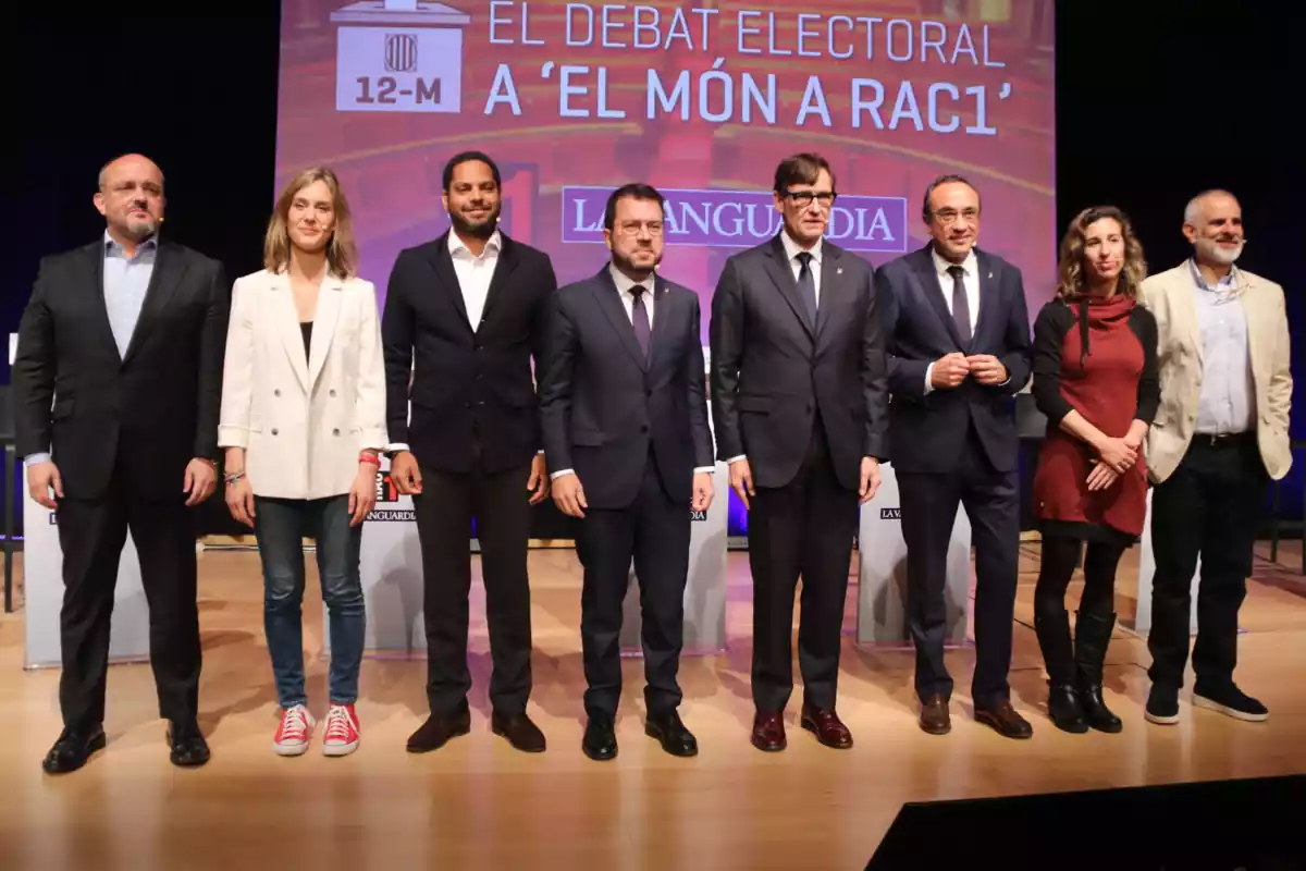 Imagen del debate electoral de La Vanguardia y RAC1 el 26 de abril de 2024