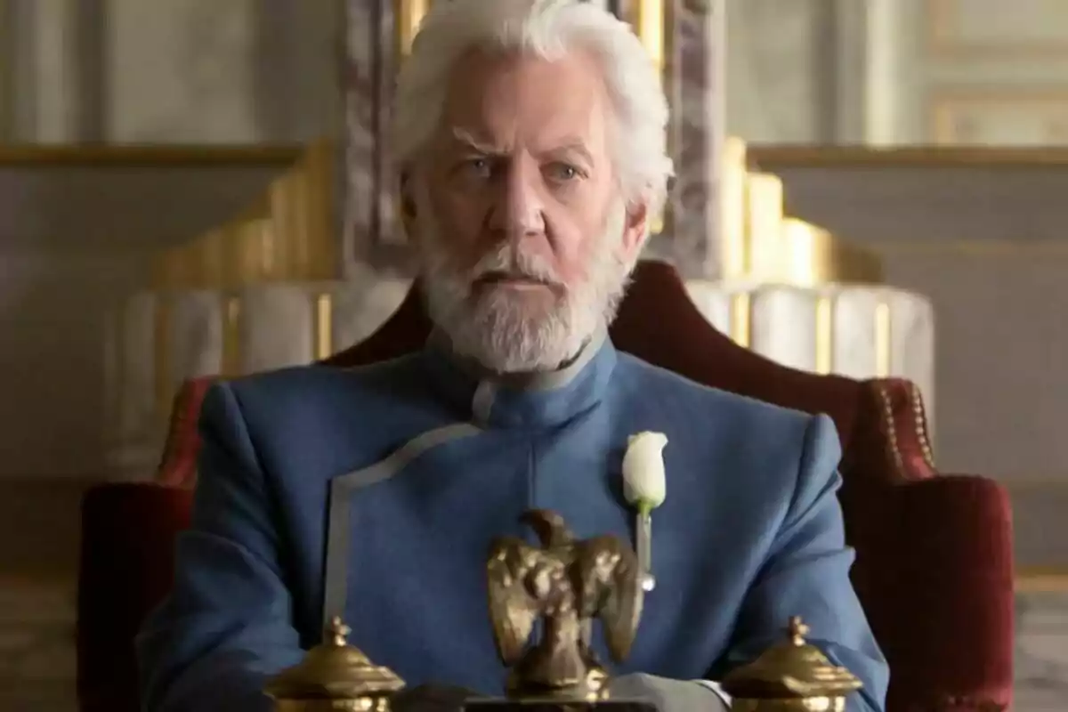 Fotografía de Donald Sutherland en Los Juegos del Hambre Fotografía de Donald Sutherland en Los Juegos del Hambre