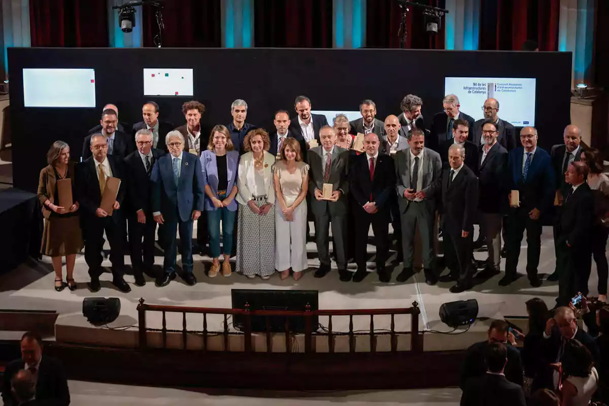 Entrega de premios en la Nit de les Infraestructures de Catalunya
