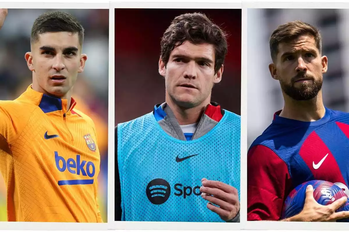 Ferran Torres, Marcos Alonso e íñigo Martínez comparten una imagen Ferran Torres, Marcos Alonso e íñigo Martínez comparten una imagen