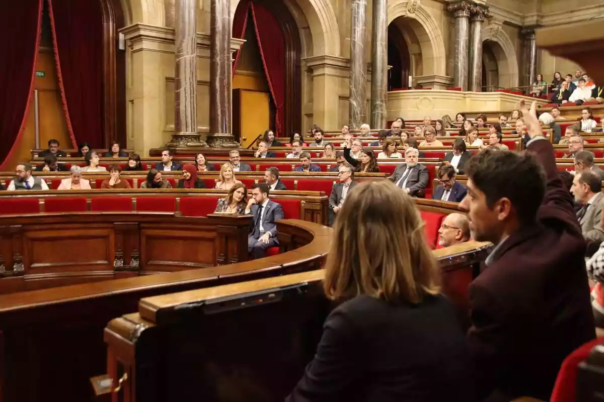 Foto del pleno del Parlament de Catalunya mientras se vota el presupuesto para 2024