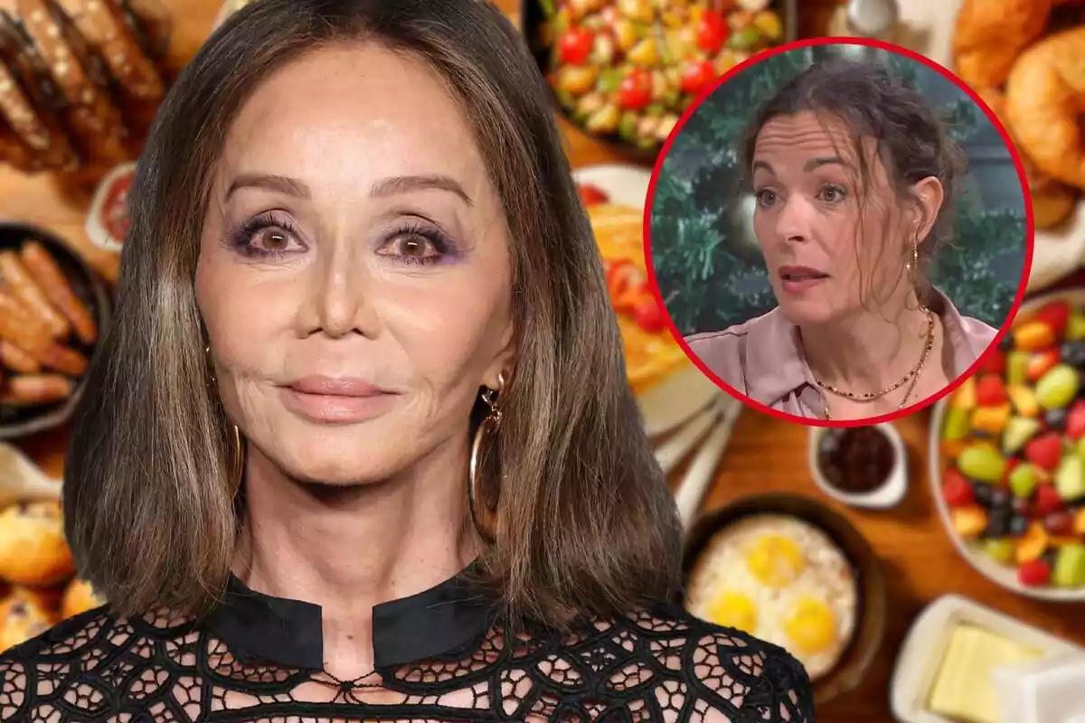 Fotomontaje de Isabel Preysler y la nutricionista Sandra Sardina