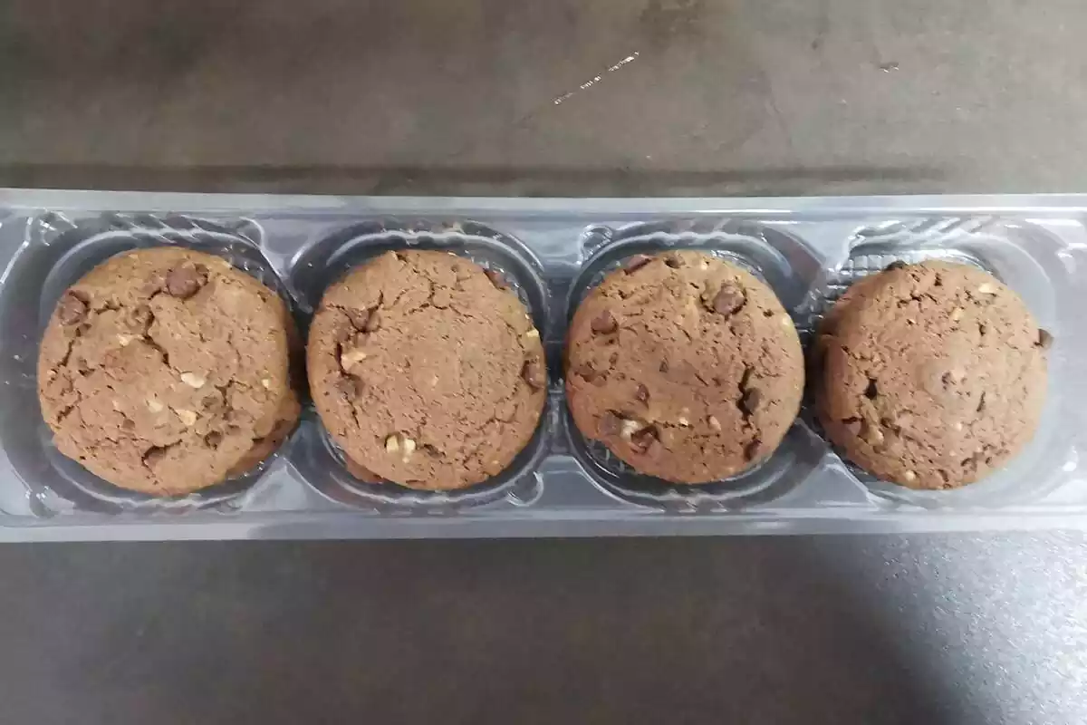 Envase abierto de las galletas cream cookies de Mercadona Envase abierto de las galletas cream cookies de Mercadona