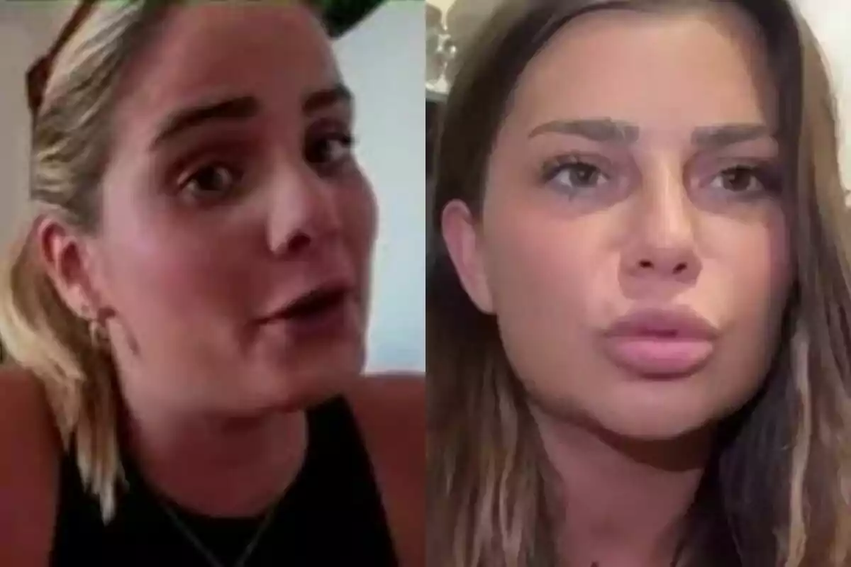 Gloria, hermana de Manuel, y Gabriella aparecen en una imagen dividida, cada una mostrando una expresión facial diferente.