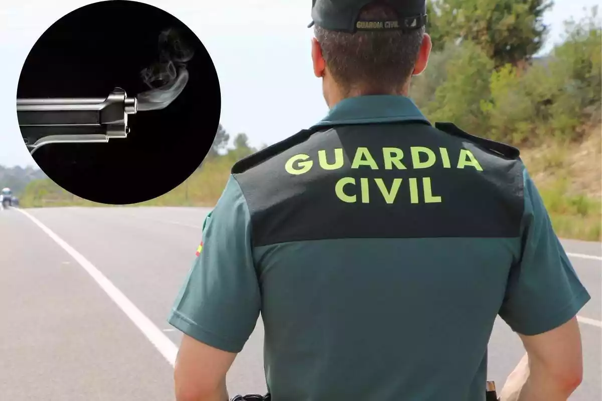 Varios agentes y un vehículo de la Guardia Civil