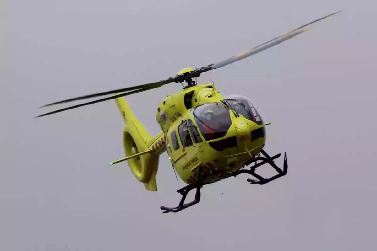Imagen de un helicóptero del Sistema d'Emergències Mèdiques (SEM) de Catalunya