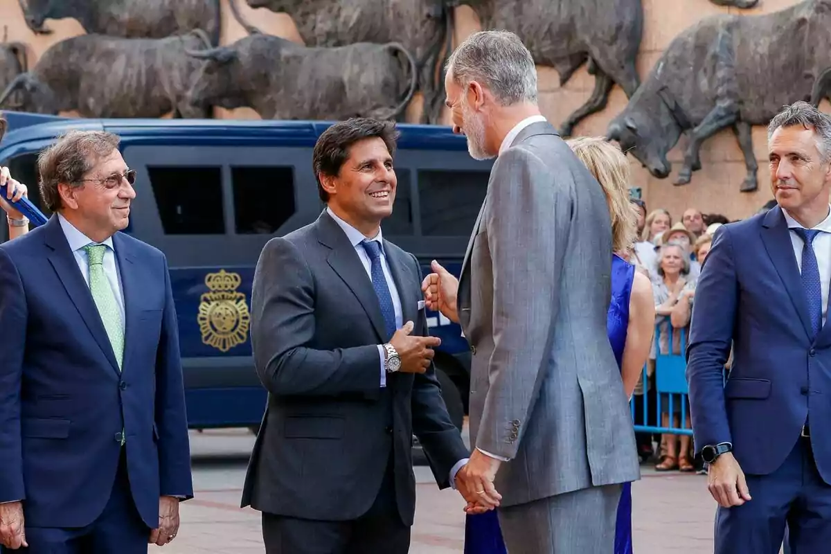 Imagen del encuentro entre Fran Rivera y el rey Felipe Imagen del encuentro entre Fran Rivera y el rey Felipe